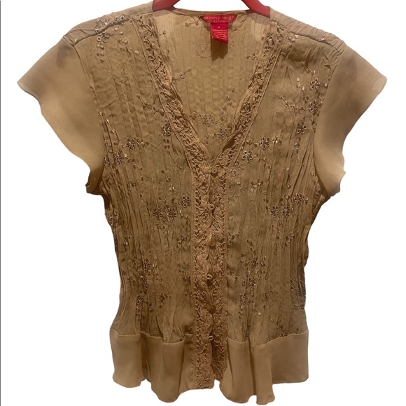 Sunny Leigh Tops - SUNNY LEIGH Crinkle Blouse